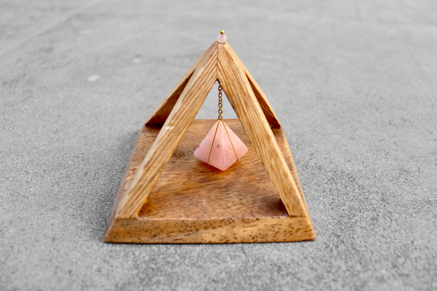 Rose Quartz Energy Pyramid