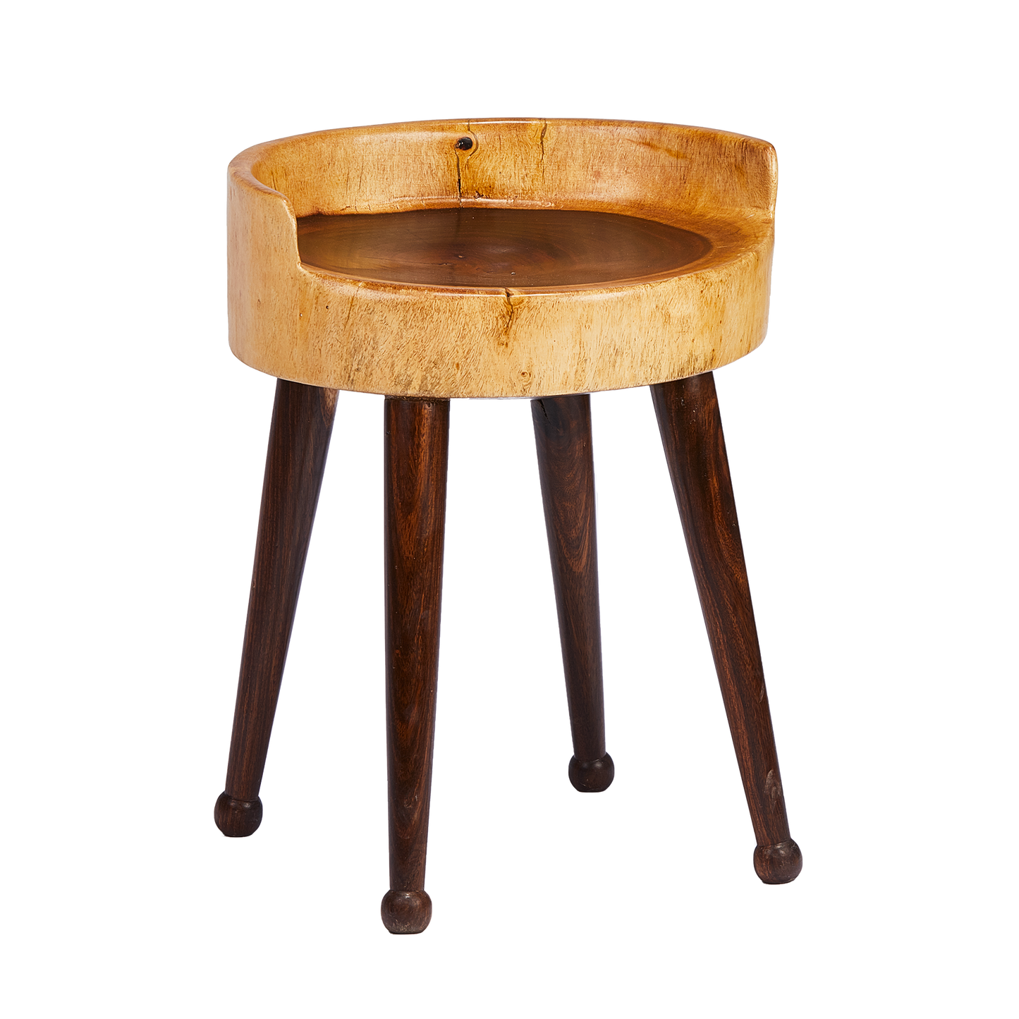 Straight Edged Back Stool